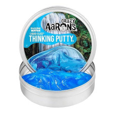 Crazy Aaron'S Transparent Thinking Putty - 4" Falling Water Liquid Glass See Through Putty Tin - 90 Grams, Never Dries Out