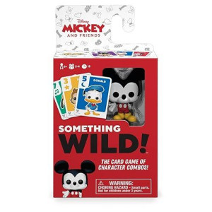 Funko Something Wild! Disney Mickey & Friends With Mickey Mouse Pocket Pop! Card Game For 2-4 Players Ages 6 And Up
