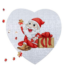 10 Sets Blank Sublimation Heart-Shaped Jigsaw Puzzle With 75 Pieces Diy Heat Press Transfer Crafts Thermal Transfer Puzzle Wholesale Thermal Transfer Pearl Puzzle Blank Puzzle