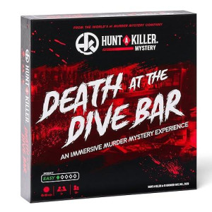 Hunt A Killer Death At The Dive Bar, Immersive Murder Mystery Game -Take On The Unsolved Case As An Independent Challenge, For Date Or With Family & Friends As Detectives For Night, Age 14+