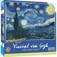Masterpieces 1000 Piece Jigsaw Puzzle For Adults, Family, Or Kids - Starry Night - 19.25"X26.75"