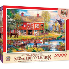 Masterpieces 2000 Piece Jigsaw Puzzle For Adults, Family, Or Kids - Reflections On Country Living - 39"X27"