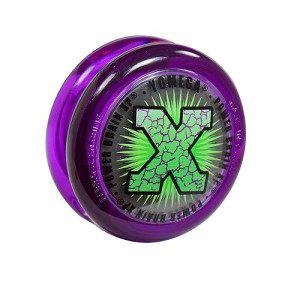 Yomega Power Brain Xp Yoyo - Professional Yoyo With A Smart Switch Which Enables Players To Choose Between Auto-Return And Manual Styles Of Play. + Extra 2 Strings & 3 Month Warranty (Purple)