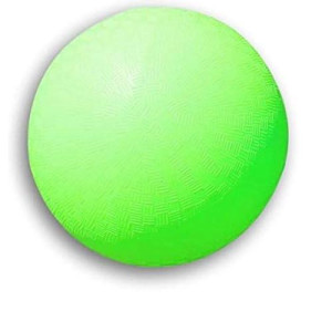 8.5 Inch Playground Balls Red, Blue, Green, Yellow And Rainbow! (1 Ball, Green)
