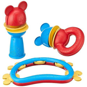 Green Toys Disney Baby Exclusive - Mickey Mouse Shake & Rattle Set, Dsrts-1435