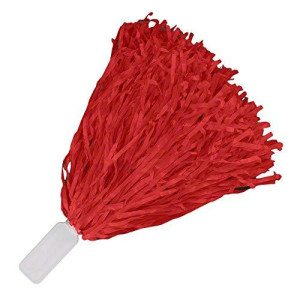 Non Light Up Short Handle Cheer Pom Poms Red