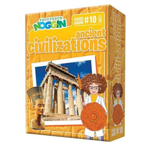 Professor Noggin'S Ancient Civilizations Trivia Card Game - An Educational Trivia Based Card Game For Kids - Trivia, True Or False, And Multiple Choice - Ages 7+ - Contains 30 Trivia Cards