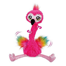 Pets Alive Frankie The Flamingo Pink - 15" Interactive Animal Dancing Plush With 3 Songs, Includes Baby Collectible Flamingo, Party Plush Toy Kids Ages 3+ By Zuru, 9.45*7.09*14.96Inch