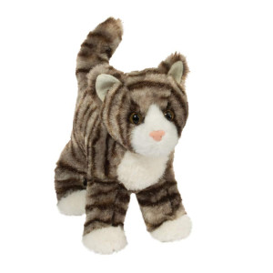 Douglas Zigby Gray Stripe Tabby Cat Plush Stuffed Animal