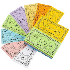 Opoly Play Money - 520Pcs Fake Money For Board Games - 65 Of Each Bill In 8 Denominations - $1, 5, 10, 20, 50, 100, 500, & $1000