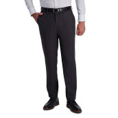 Haggar Men'S Premium Comfort Dress Slim Fit Flat Front Pant, Deep Grey, 33W X 32L