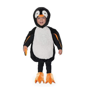 Toddler'S Cute Penguin Black Plush Costume - Penguin Belly Babies