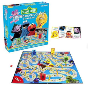 Aquarius Sesame Street Neighborhood Journey Board Game - Fun Gift For Kids & Adults - Officially Licensed Sesame Street Tv Show Merchandise & Collectibles