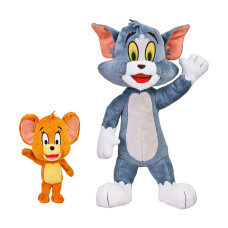 Tom & Jerry Plush Bundle: 12 Tom & 5 Jerry Multicolor