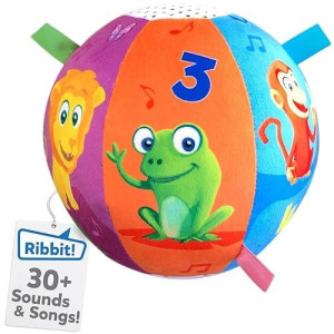 Move2Play, Toddler & Baby Ball With Music And Sound Effects, Baby Toy For 6 To 12 Months, Boy And Girl 1 Year Old Birthday Gift