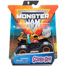 Monster Jam, Official Scooby Doo Truck, Die-Cast Vehicle, Ruff Crowd Series, 1:64 Scale