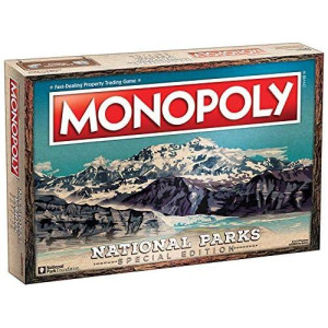 Monopoly National Parks 2020 Edition | Featuring Over 60 National Parks From Across The United States | Iconic Locations Such As Yellowstone, Yosemite, Grand Canyon, And More | Licensed Monopoly Game