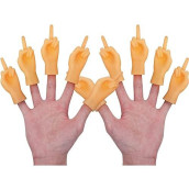 Yolococa Tiny Hands Middle Finger 10 Pcs Little Finger Puppets Mini Finger Hands Miniature Small Hands Tiktok