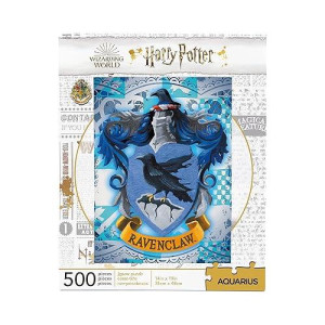 Aquarius Harry Potter Puzzle Ravenclaw Crest (500 Piece Jigsaw Puzzle) - Officially Licensed Harry Potter Merchandise & Collectibles - Glare Free - Precision Fit - 14X19In