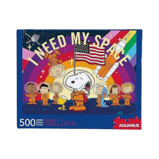 Aquarius Peanuts Snoopy In Space Puzzle (500 Piece Jigsaw Puzzle) - Officially Licensed Peanuts Merchandise & Collectibles - Glare Free - Precision Fit - 14 X 19 Inches