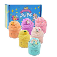 Hundun 6 Pack Cloud Slime Funny Toy Best Birthday Gifts Butter Slime, Stress Relief Toy For Girls And Boys. (Jylsn-0015-6Pcs)