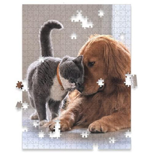 Photo Puzzle, Pet Puzzle, Wedding Puzzle, Family Reunion Puzzle - 500 Piece, Custom Jigsaw Puzzle For Adults (Vertical) - I See Me!