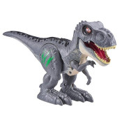 Robo Alive Attacking Grey T-Rex Battery-Powered Robotic Toy By Zuru, Dinosaur Toy, Gift For Boys 3 Years Old And Up