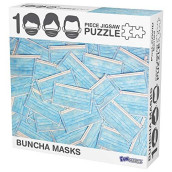 1000 Piece Jigsaw Puzzle, Funny Puzzle - Buncha Masks