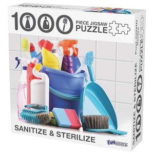 1000 Piece Jigsaw Puzzle - Sanitize & Sterilize Cleaning Products Puzzle