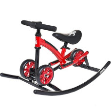 Mobo Cruiser Wobo Rocking Horse Ride On & Baby Balance Bike Red Fits Inseams 12-20 Inches