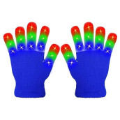 Weichuangxin Led Gloves,Cool Toys Kids Christmas Gifts Light Up Gloves Finger Lights Flashing Led Gloves Colorful Flashing Gloves Kids Toys For Christmas Halloween Party Favors,Gifts(S)