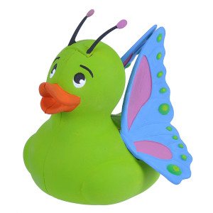 Wild Republic?Rubber Duck, Butterfly,?Gift For Kids, Great?Gift For Kids And Adults, 4 Inches?