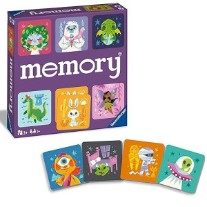 Ravensburger Cute Monsters Memory Game - Engaging Matching Game For Kids | Enhances Focus & Memory Skills | Ideal Gift For Children Aged 3 & Up | Fun Gameplay With Adorable Monster Illustrations