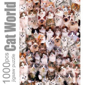 Jigsaw Puzzles 1000 Pieces For Adults Cat World Puzzles, Kitten Puzzles For Women & Mom, Cat Jigsaw Puzzles For Adults 1000 Pieces And Up