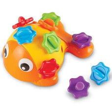 Learning Resources Finn The Fine Motor Fish - 12 Pieces, Ages 18+ Months Fine Motor And Sensory Toy, Counting & Color Recognition Toys, Educational Toys For Toddlers, Toddler Montessori Toys