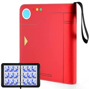Tombert 9-Pocket 720 Cards Tcg Binder Compatible With Ptcg, Sleeves Card Carrying Case For Baseball Cards, Mtcg, Etc.