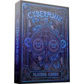 Cyberpunk Blue Playing Cards, Cardistry Decks, Black Deck Of Cards For Kids & Adults, Cool With Card Game E-Book, Unique Poker,