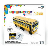 Createon Magna-Tiles Structure-Building Set For Kids, 123 School Bus Magnet Tiles, Magnetic Kids? Building Toys, Stem Toys For Boys And Girls Ages 3+, 16 Pieces