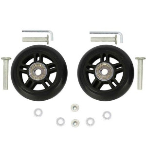Oro 1 Pair Luggage Wheels Replacement 72 * 24Mm Case Wheels With 8Mm(0.31") Bearings Wheels For Suitcase And Inline Outdoor Skate And Caster Board