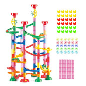 Marble Run Roll - Educational Construction Maze Block. Big Circle And Double Back Pieces For More Hang Time - 169 Pieces. Ages 3 Years And Up