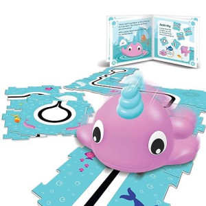 Learning Resources Coding Critters Go Pets Dipper The Narwhal - 14 Pieces, Ages 4+ Screen-Free Early Coding Toy For Kids, Interactive Stem Coding Pet, Toddler Learning Toys