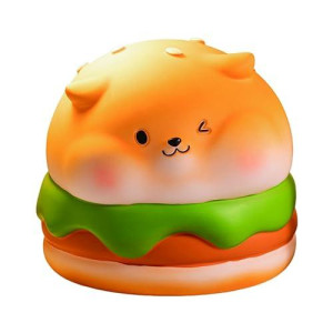 Kids Piggy Bank, Hamburger Puppy Unbreakable Eco-Friendly Coin Money Bank, For Children Birthday Gift Or As Home Decoration