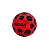 Waboba Highest Super Moon Ball-Bounces Out Of This World-Original Patented Design-Craters Make Pop Sounds When It Hits The Ground-Easy To Grip, Colour-Red