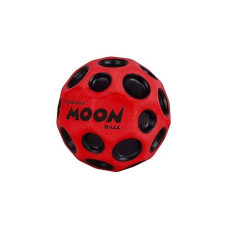 Waboba Highest Super Moon Ball-Bounces Out Of This World-Original Patented Design-Craters Make Pop Sounds When It Hits The Ground-Easy To Grip, Colour-Red