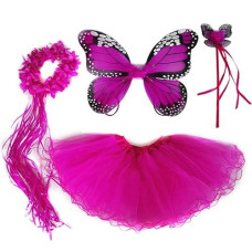 Danballto Unicorn Costume For Girls Fairy Wings Kids Dress Up Birthday Party Favor Chiristmas Gifts