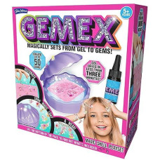 John Adams | Gemex Magic Shell Playset: Magically Sets From Gel To Gems! | Arts & Crafts | Ages 5+