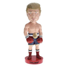 Royal Bobbles Donald Trump Boxer Never Surrender Collectible Bobblehead Statue