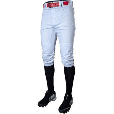 Easton Boys Solid/Piped Baseball Pants, White Solid, X-Large Us