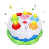 Okreview First Birthday Cake Toy - Todderl Birthday Cake Toy With Candles And Songs For 18 Months+ Boys Girls Musical Birthday Gift