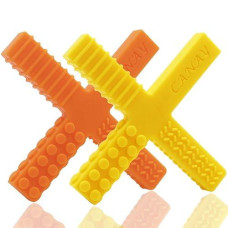 Sensory Chew Stick Toys For Kids, Boys & Girls - Designed For Autism, Teething, Chewing, Adhd, Spd, Oral Motor Needs- Silicone Teether Toy (2 Pack)